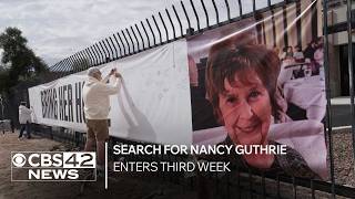 Search for Nancy Guthrie enters third week