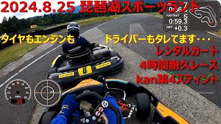 2024.8.25 琵琶湖カート4時間耐久レースkan第4スティント