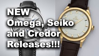 NEW OMEGA, SEIKO and Credor Release Announcements