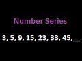 Number series Puzzles - 3, 5, 9, 15, 23, 33, 45, ___ (Difficulty - Medium)