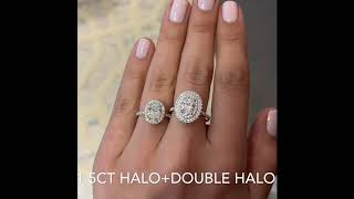 Oval Rings: Double Halo VS Single Halo