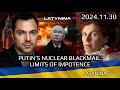 LTV Day 1007: Putin's Nuclear Threats: Limits of Impotence  - Latynina.tv - Alexey Arestovych