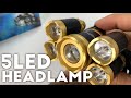 THIS 5 LED HEADLAMP IS CRAZY!!