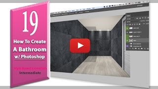 19. How to create a bathroom using Photoshop (design board essentials)