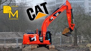 SCHLAMMSCHLACHT IM NEUBAUGEBIET CATERPILLAR 323F BAGGER + CATERPILLAR 950K RADLADER AUF BAUSTELLE