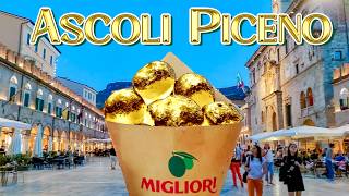 ASCOLI PICENO - CITY OF THE GOLDEN HEART OF MARCHE AND OLIVE ALL'ASCOLANA | Italy - 4k Walking Tour