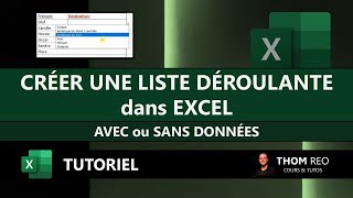 Créer une LISTE DÉROULANTE avec EXCEL - Encodage facile / Tutoriel