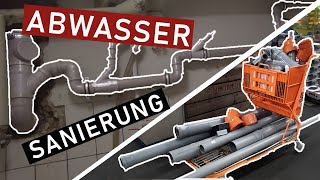 Abwasserrohr selber verlegen Altbau | Abwasser Sanierung | VLOG 9