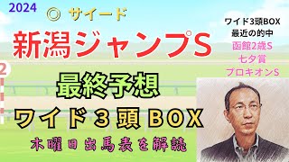 ◎ サイード 「新潟ジャンプステークス 2024　ワイド3頭BOX3点予想」 #新潟ジャンプS