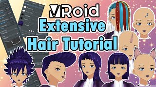 広範な VRoid ヘアチュートリアル