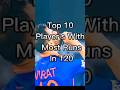 TOP 10 PLAYERS WITH MOST RUNS IN T20.. CRICKET SHORTS #subscribe #trending #share #reels #shorts #li