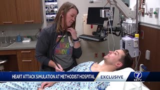 KETV reporter has step-by-step heart attack simulation with Methodist Hospital