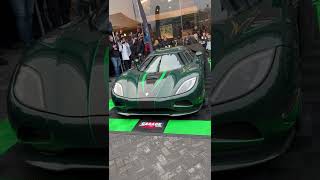 Green Koenigsegg Agera x2 reveal 💚 #Koenigsegg #Agera #GreenCarbon #AgeraS #AgeraR