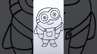 How to draw a Minion | Easy Cartoon Drawing
