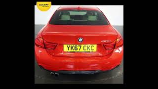 2017 Red BMW 420i 2.0 M-Sport Auto 2dr Coupe @ Accept Car Finance with 400 cars for delivery