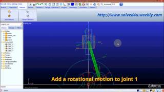 Adams IC engine crank multibody Simulation Tutorial