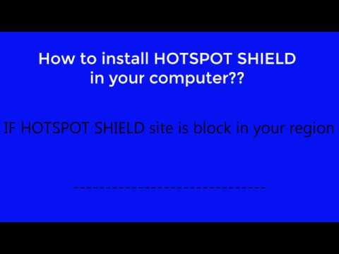 How to download and install hotspot shield from other site (filehippo) How to download and install hotspot shield from other site (filehippo)