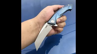 KUBEY KB153 Anteater D2 6AL4V Titanium Folding Knife