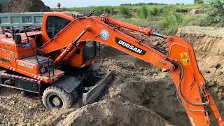 160 DX DOOSAN EXCAVATOR LOADING DUMPER TRUCK IN JUST 7 MINUTES WITH PITSAND