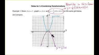 PC12 Lesson 1.3 Combining Transformations