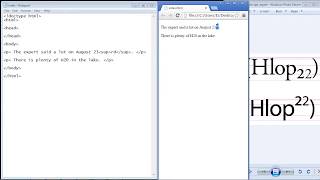 HTML sup and sub elements Tutorial for Beginners