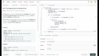 Leetcode 2007 - Find Original Array From Doubled Array - Python