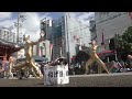 【4k】 第44回 2023年 大須大道町人祭 金粉ショウ 大駱駝艦 dairakudakan golden bodypainting butoh dancers（大光院）