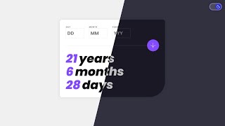 Age calculator app | Frontend Mentor | CodeWithAlamin #coding #frontendmentor #javascript #website