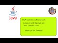 JAVA Collections Framework (Part 6) HashSet - and ArrayList Not Thread-Safe.