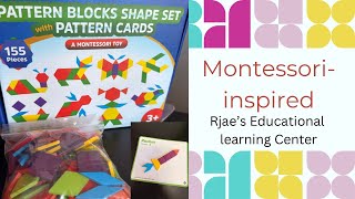 Unboxing | Pattern Blocks Shape Set | Pattern Cards | Montessori Toy