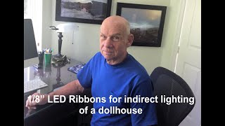 Indirect lighting using 1/8 LED ribbons