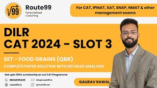 CAT 2024 Slot 3 DILR Solution | CAT 2024 Solved Paper | PYQ CAT 2024 | SET - Food Grains (QBR)