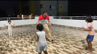 Dhanya Nithya \u0026 Prasastha playing kabaddi with Dad 👌🤩