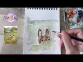 peekaboo donkey in watercolor artvlog watercolorpainting donkey