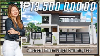 Touring a Corner Lot Two Storey House for Sale w/ Swimming Pool in Angeles City • House Tour 33