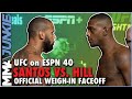 UFC on ESPN 40: Thiago Santos vs. Jamahal Hill Main Event Faceoff