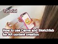 ARLOOPA - How to use Canva and Sketchfab for AR content creation - Tutorial