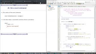 8.9 Java assert statement and AssertionError exception