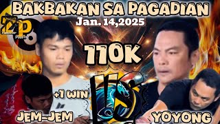 JEM2 GRACIA + 1 🆚 YOYONG LIBONGAN BIG TIME MONEY GAME SA PAGADIAN CITY😱💰 110K MG🏆🎱🎥