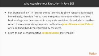 Java EE 8 High Performance: Options for Asynchronous Execution|packtpub.com
