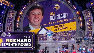 Vikings Select Alabama Kicker Will Reichard With Pick No  203 in 2024 NFL Draft