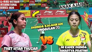 GOKIL! Ni Kadek Dhinda Amartya Pratiwi vs Thet Htar Thuzar - VIETNAM INTERNATIONAL SERIES 2024