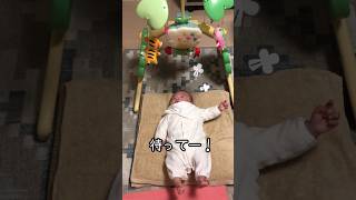 【生後2ヶ月】メリーで遊ぶ♡ティガーと仲良くなりたい🐯👶❤️ #shorts