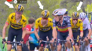 Jumbo-Visma Try to Bully Remco Evenepoel on Steep Climb | Vuelta a Espana 2023 Stage 8