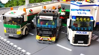 LEGO Cars - Trucks Lego Police truck Video for kids
