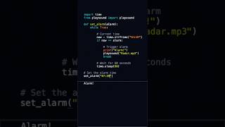 ⏰ Build a Python Alarm in Seconds! | Coding Made Easy 🚀