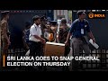 Sri Lanka goes to snap parliamentary polls on Thursday