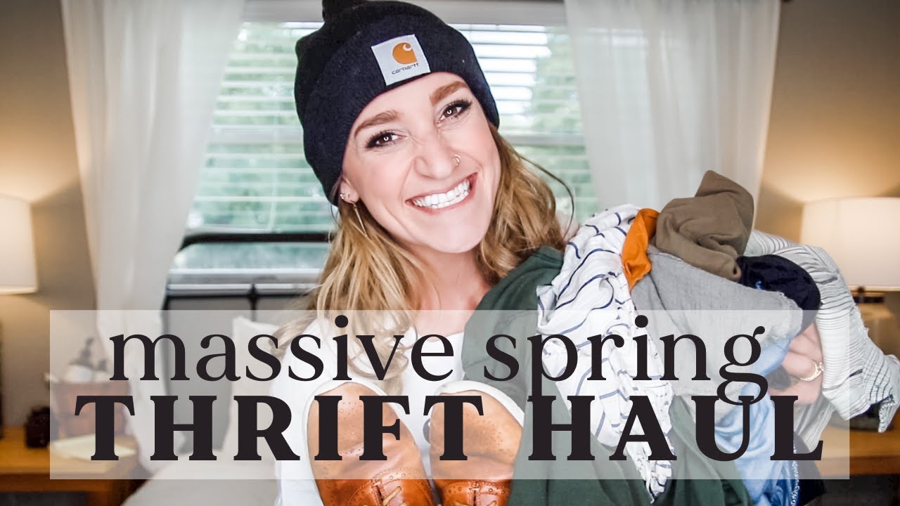 Massive Spring Thrift Haul Try On Youtube