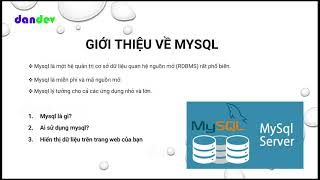Giới thiệu về MySQL #1 | Các tools hỗ trợ MySQL phổ biến | dandev