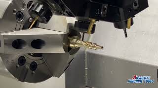 Quicktech Shot Show Demo Cutting .223 Bolt on T8 Hybrid Mill/Turn Center